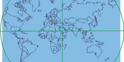 Mapa Ka'bu je u centar svijeta 