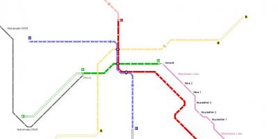Mapa Meke metro 